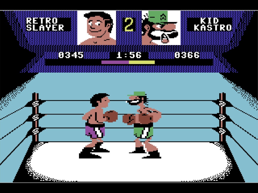 Gameplay of Fight Night for Commodore 64